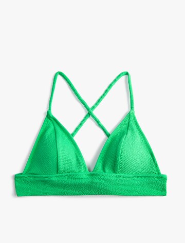 Koton Triangel Bikinitop in Groen: voorkant