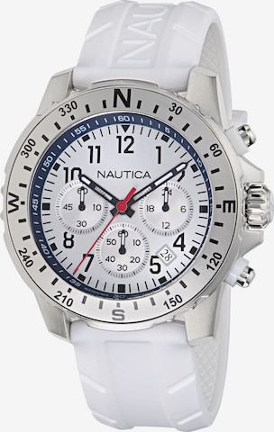 Montre à affichage analogique NAUTICA en blanc : devant