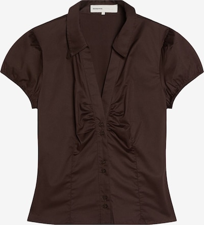 Bershka Bluse 'CAMISA ESPALDA' in XS in braun, Produktansicht