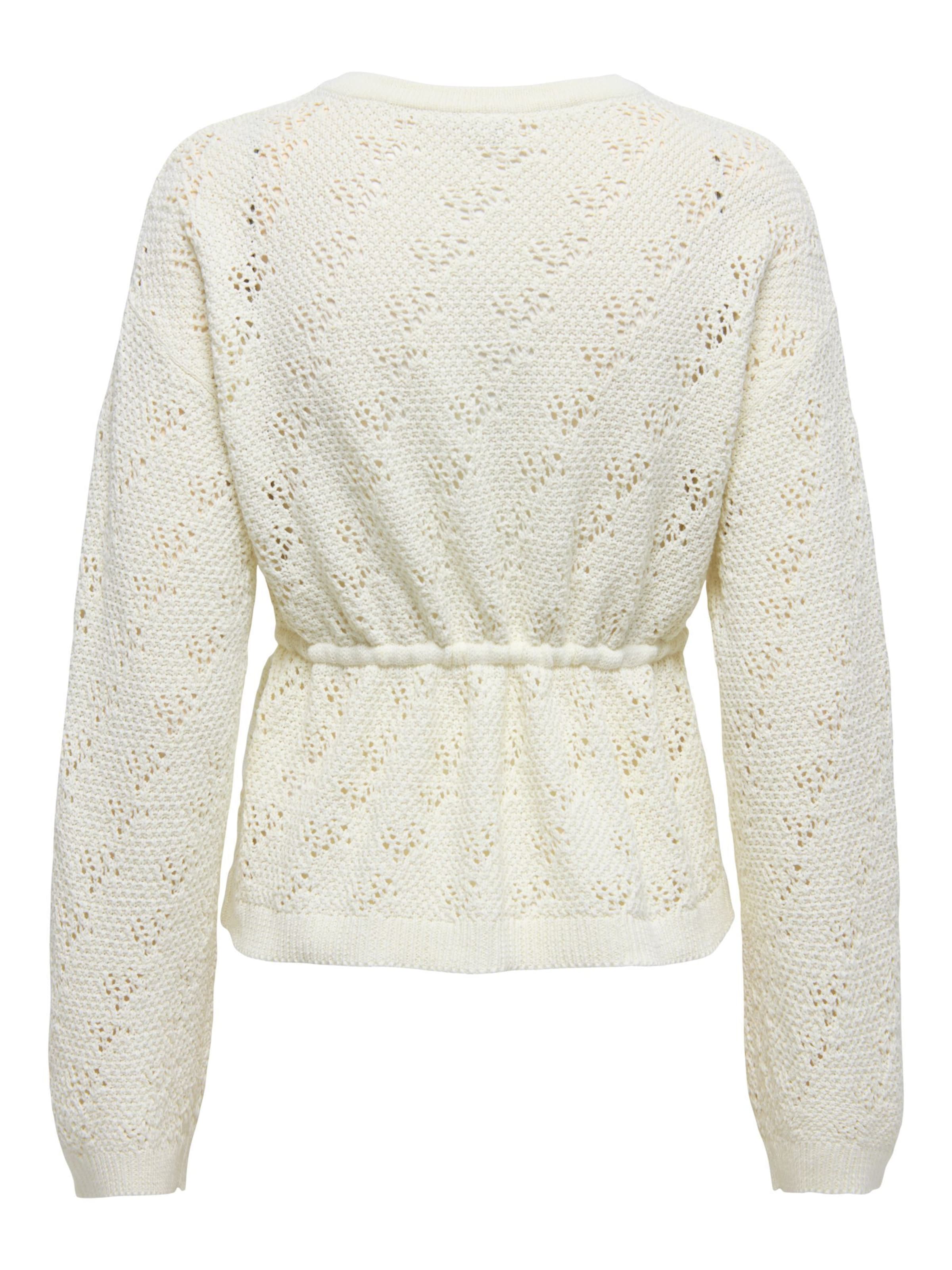 Cardigan 'ONLELKE' ONLY en blanc