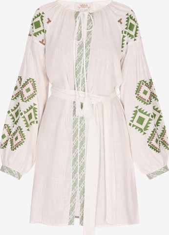 usha FESTIVAL - Vestido de verano en blanco: frente