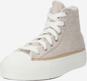 CONVERSE Sneakers hoog 'CHUCK TAYLOR ALL STAR LIFT - E' in Beige: voorkant