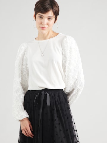 VILA Shirt 'VISIMONIA' in Wit: voorkant