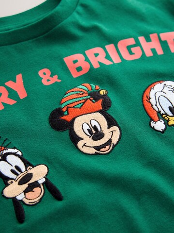 Next Shirt 'Mickey Mouse' in Green