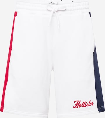 HOLLISTER Pants in White: front