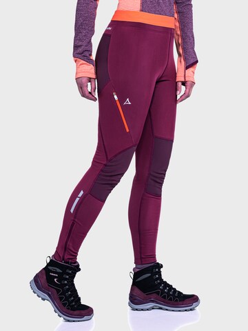 Schöffel Skinny Outdoor trousers 'Tristkopf' in Red