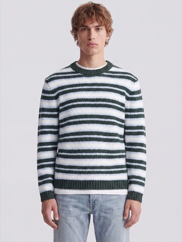 JACK & JONES Svetr 'JORSALAMANCO' – bílá: přední strana