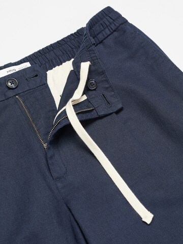 MANGO MAN Tapered Broek 'Romelino' in Blauw