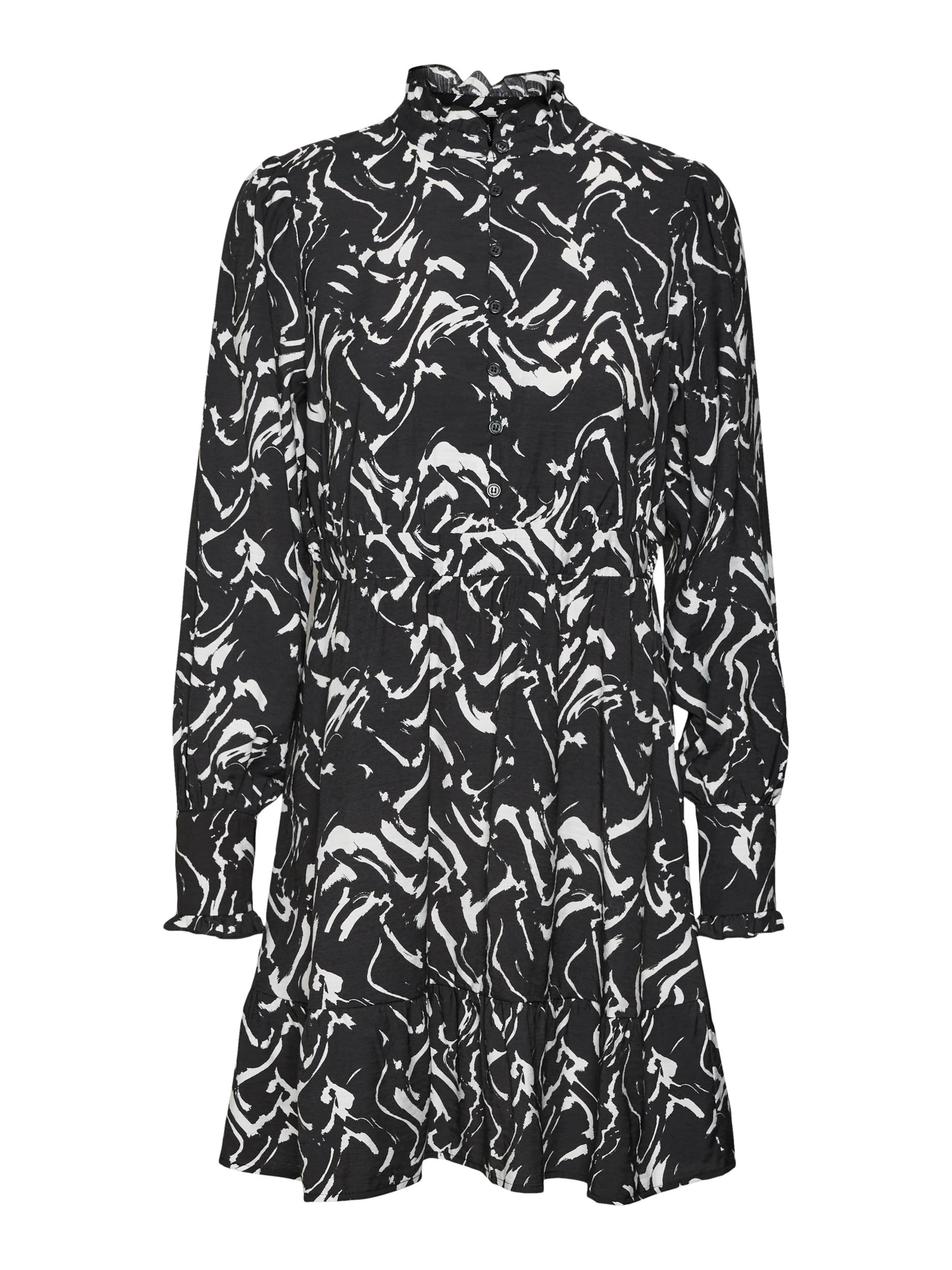 VERO MODA Blusenkleid 'Cia' in Schwarz: Vorderseite