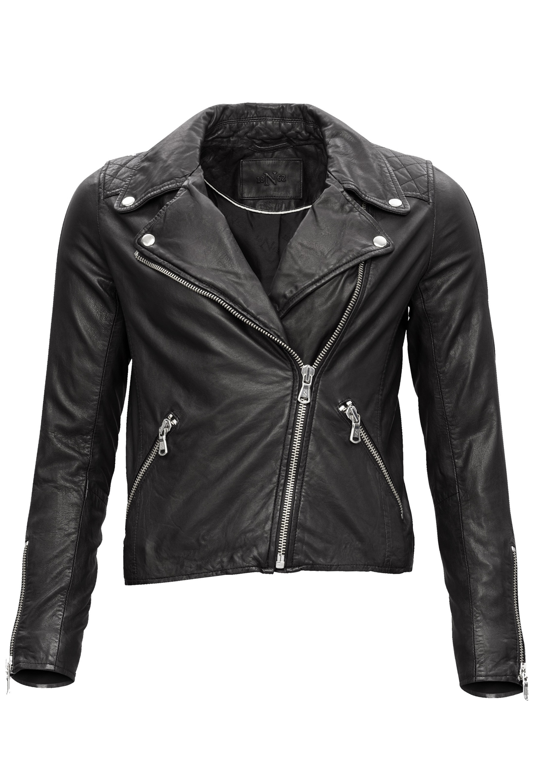 18N62 Between-season jacket 'NEAprilia' in Black: front