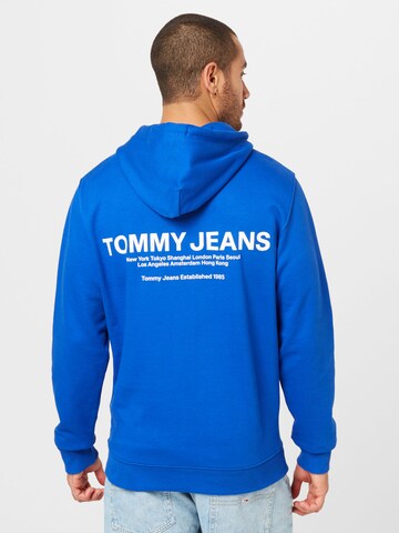 Tommy Jeans Mikina – modrá