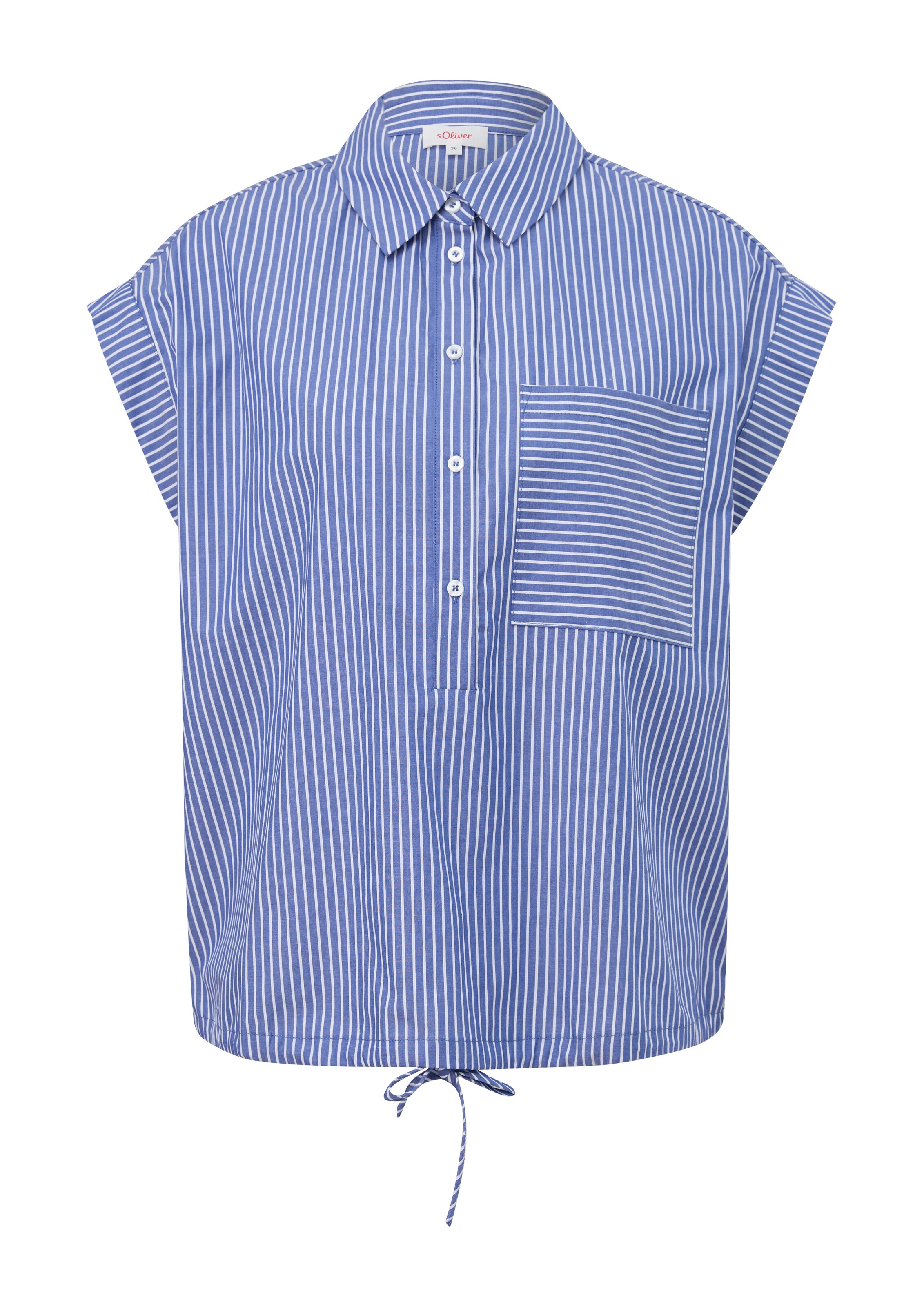 s.Oliver Blouse in Blauw: voorkant