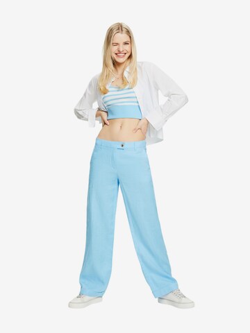 Wide Leg Pantalon ESPRIT en bleu