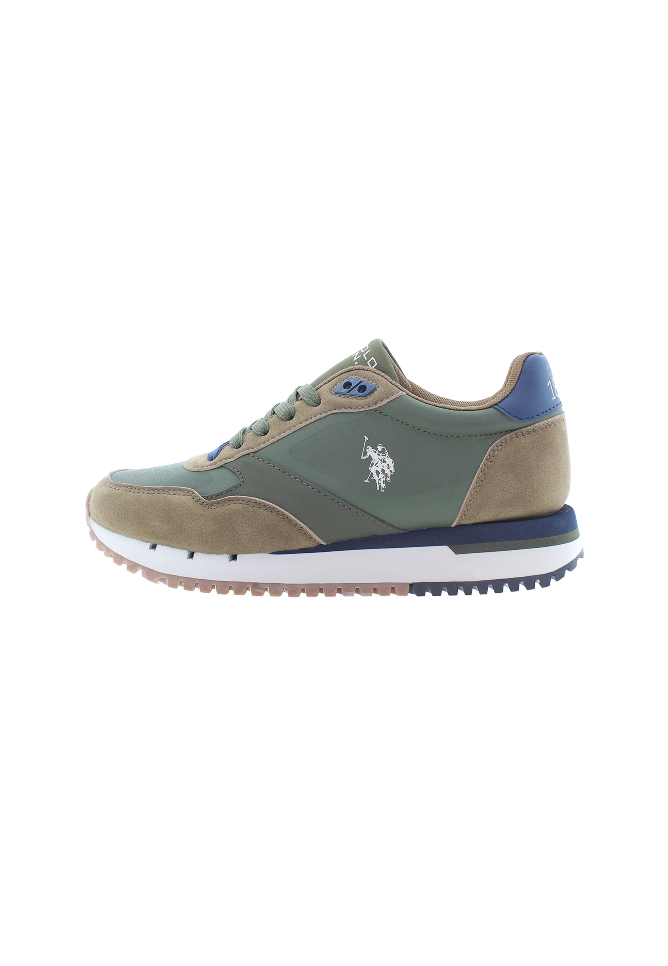 U.S. POLO ASSN. Sneakers 'JUSTIN001MDYN1' in Green: front
