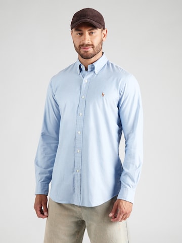 Polo Ralph Lauren Regular fit Overhemd in Blauw: voorkant