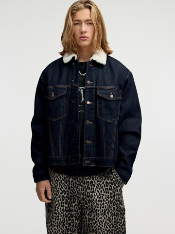 Pull&Bear Tussenjas in Blauw: voorkant