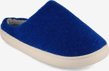 Fluffys Hausschuh 'Luxora Damen Hausschuhe, rosé' in Blau: Vorderseite
