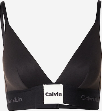 Calvin Klein Обычный Бюстгальтер в Черный: спереди