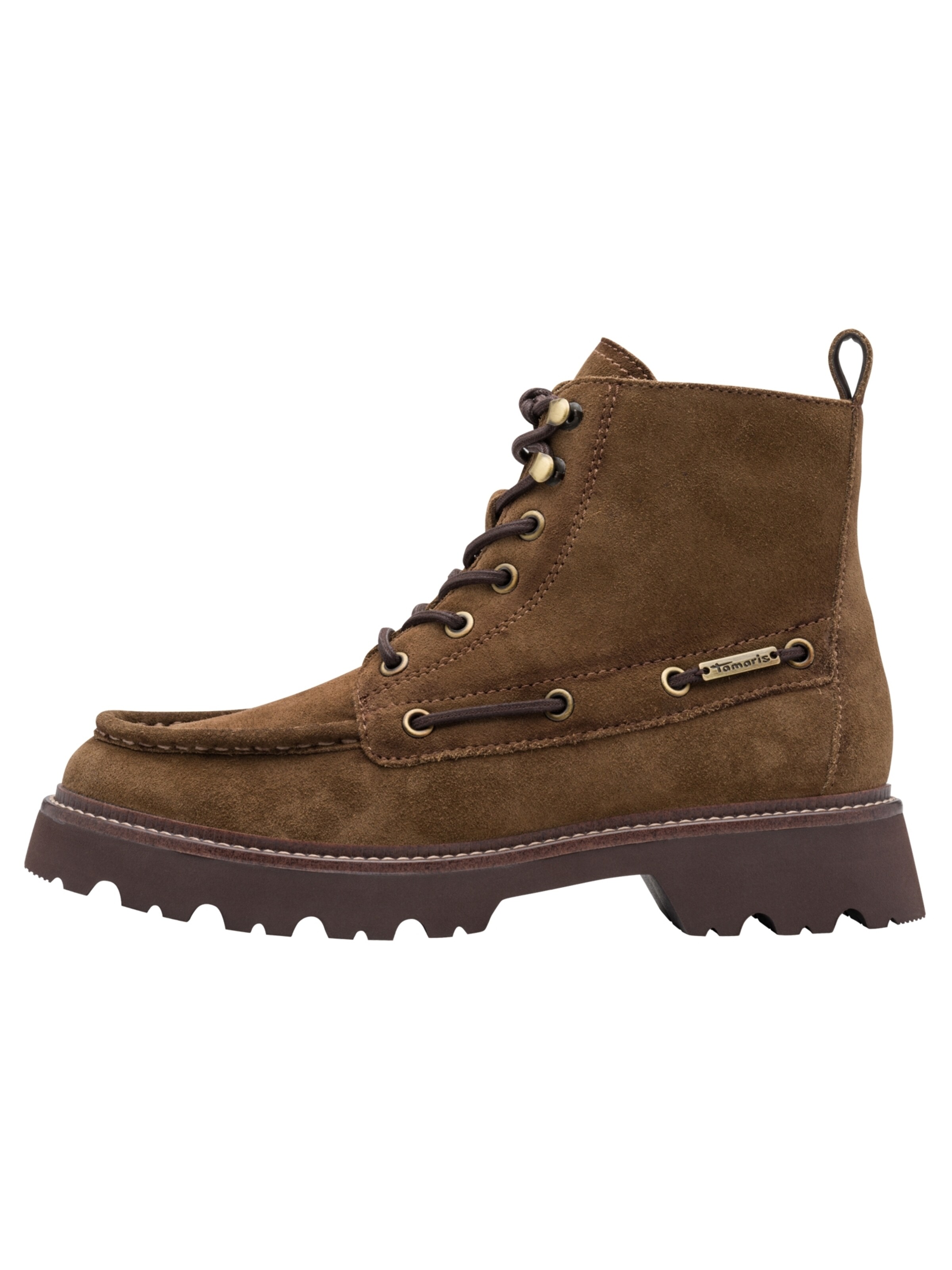 Bottines à lacets Tamaris en marron