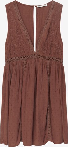 Robe d’été Pull&Bear en marron : devant