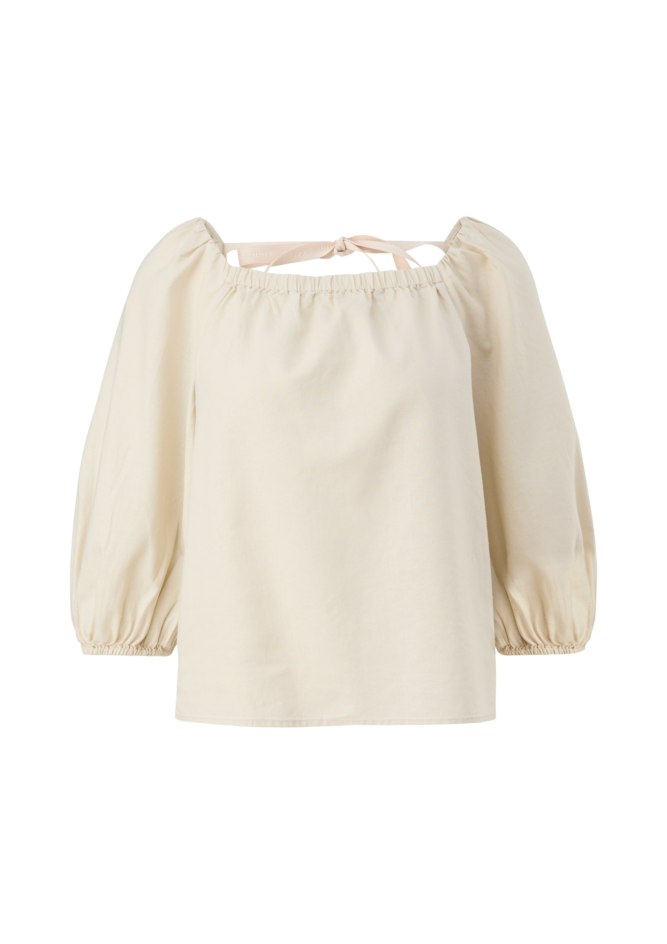 comma casual identity Blouse in Beige: voorkant