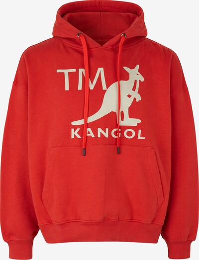 KANGOL Sweatshirt 'Venice' in rot / naturweiß, Produktansicht