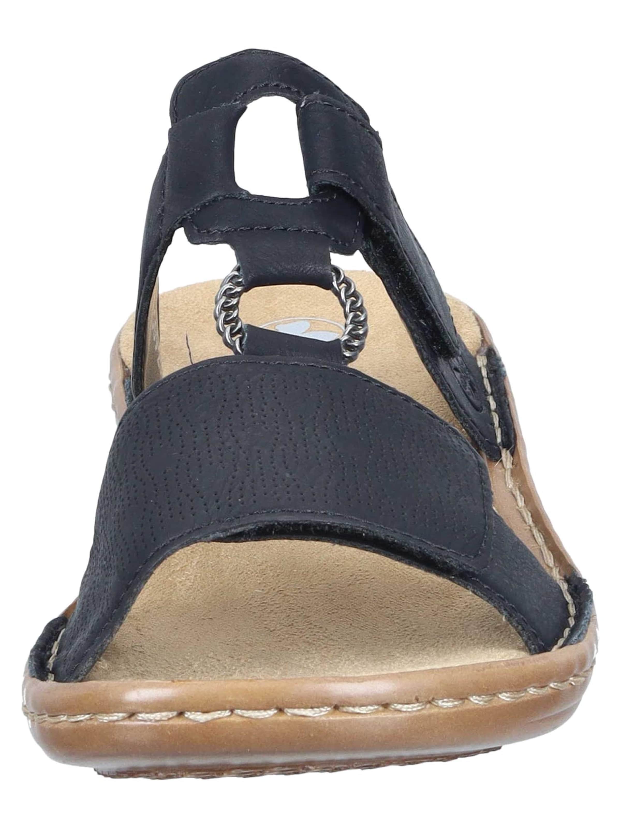 Rieker Pantolette 'Basic'‌‌‌‌‌‌‌‌ in Schwarz