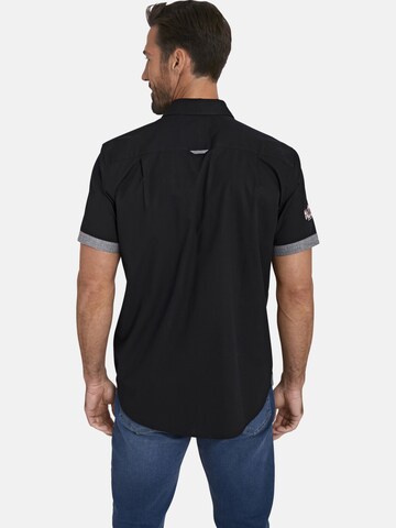 Jan Vanderstorm Regular fit Button Up Shirt 'Snofred' in Black