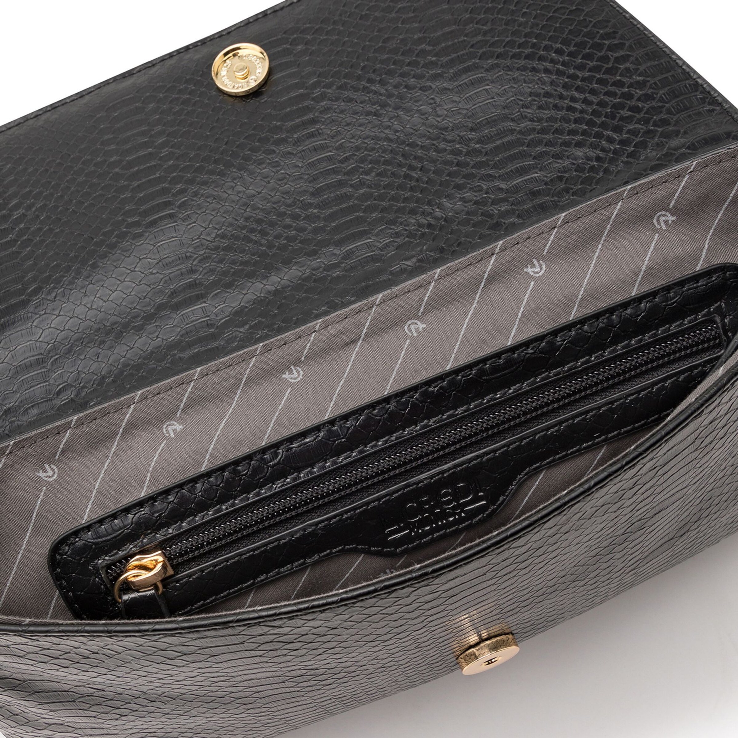 L.CREDI Schoudertas 'Nuria' in Zwart