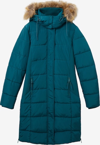 TOM TAILOR Χειμερινό παλτό σε μπλε: μπροστά