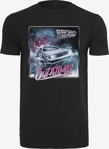 Merchcode Футболка 'Back To The Future Outatime' в Черный: спереди