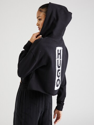 HUGO Sweatshirt 'Dephana' in Black