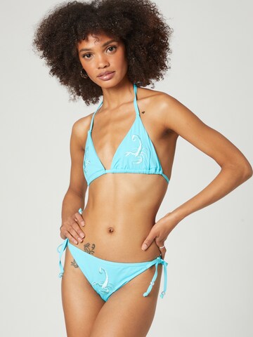 VIERVIER Triangel Bikinitop'Katja' in Blau