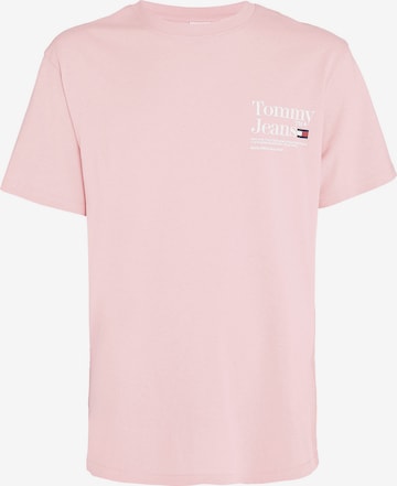 T-Shirt Tommy Jeans en rose : devant