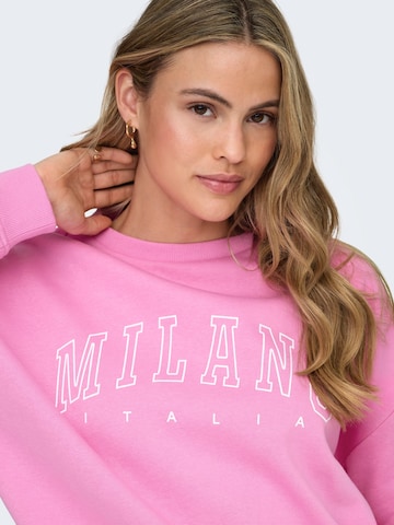 ONLY Sweatshirt in Pink