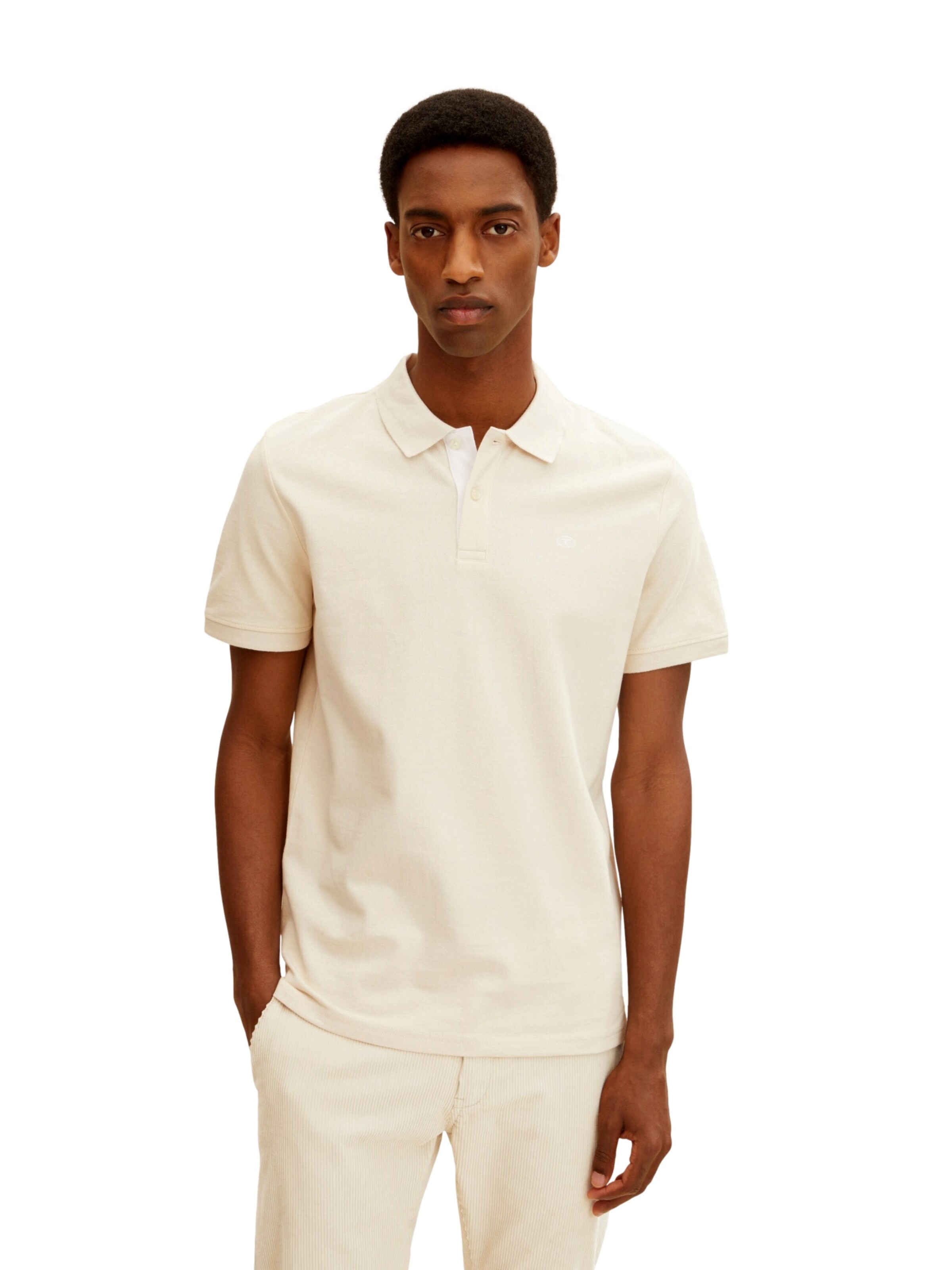 TOM TAILOR Shirt in Beige: front