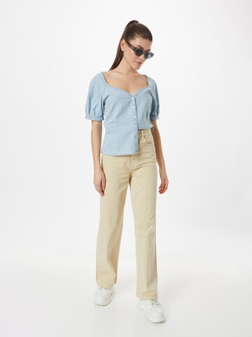 LEVI'S ® - Blusa 'Marta Raglan Short Sleeve Blouse' em azul