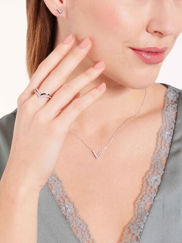 Lucardi Ring in Silver: front