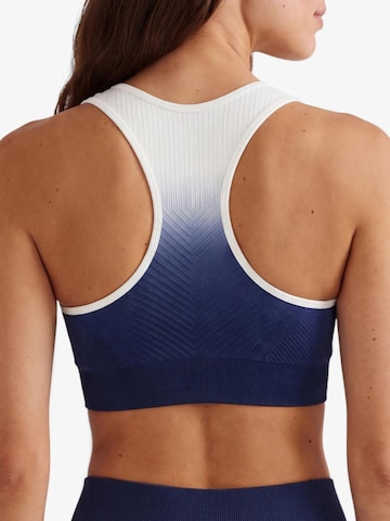 mymotus Vysoká podpora Sportovní podprsenka 'mymotus® seamless, high performance bra, dip dye , FB134' – modrá