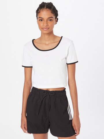 ADIDAS ORIGINALS Shirt 'CROPPED TEE' in Wit