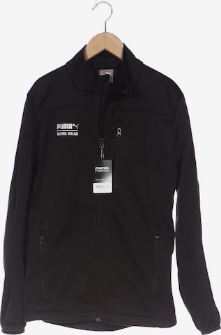 PUMA Sweatshirt & Zip-Up Hoodie in S in Black: front