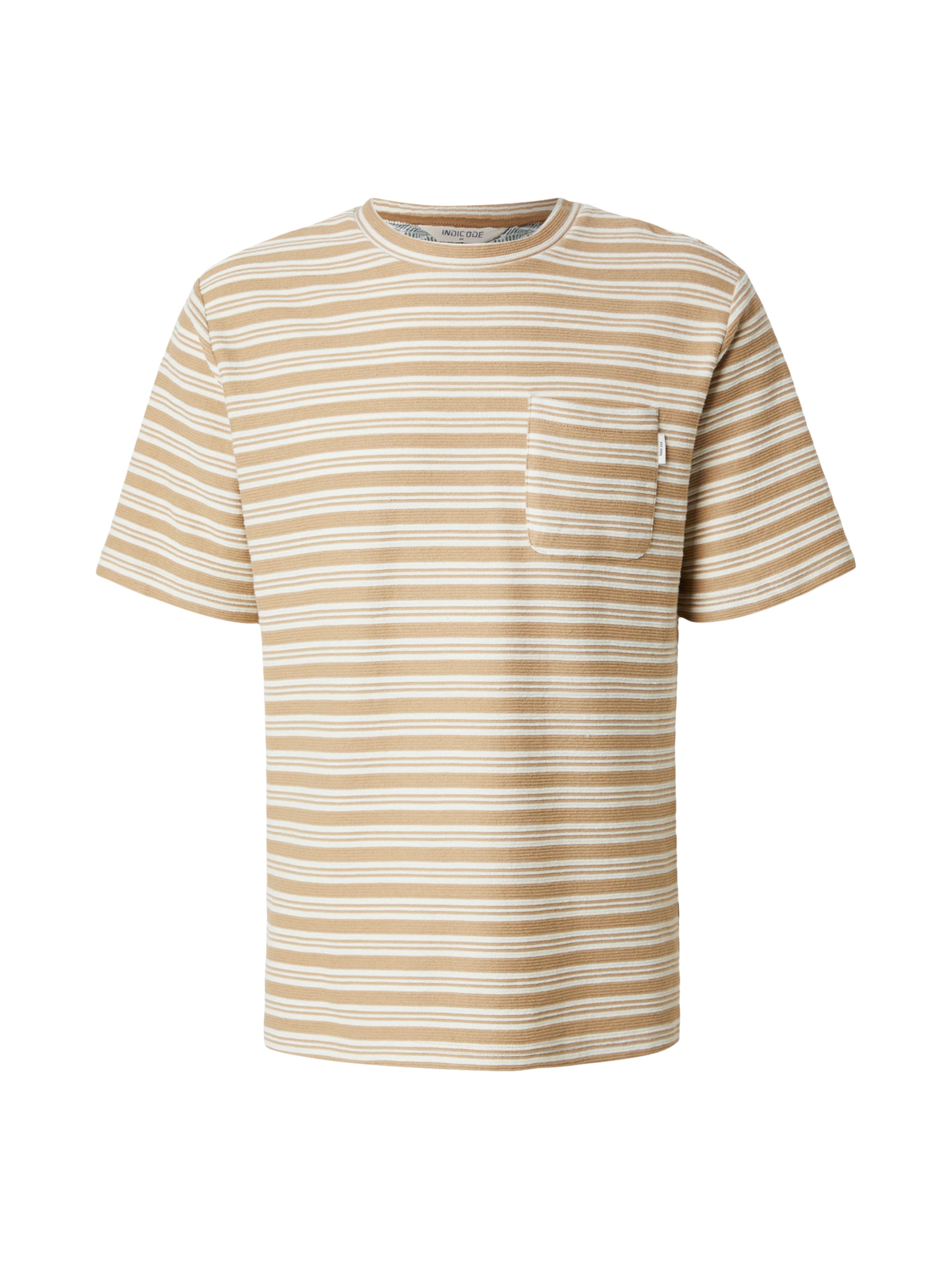 T-Shirt 'Drip' INDICODE JEANS en beige : devant