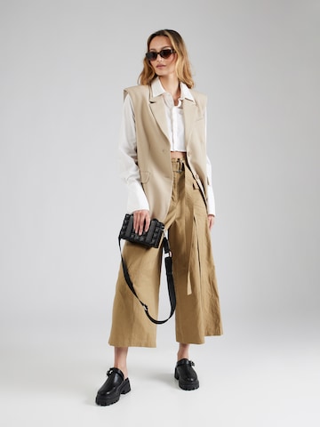 Wide Leg Pantalon 'PINIDE' Weekend Max Mara en beige