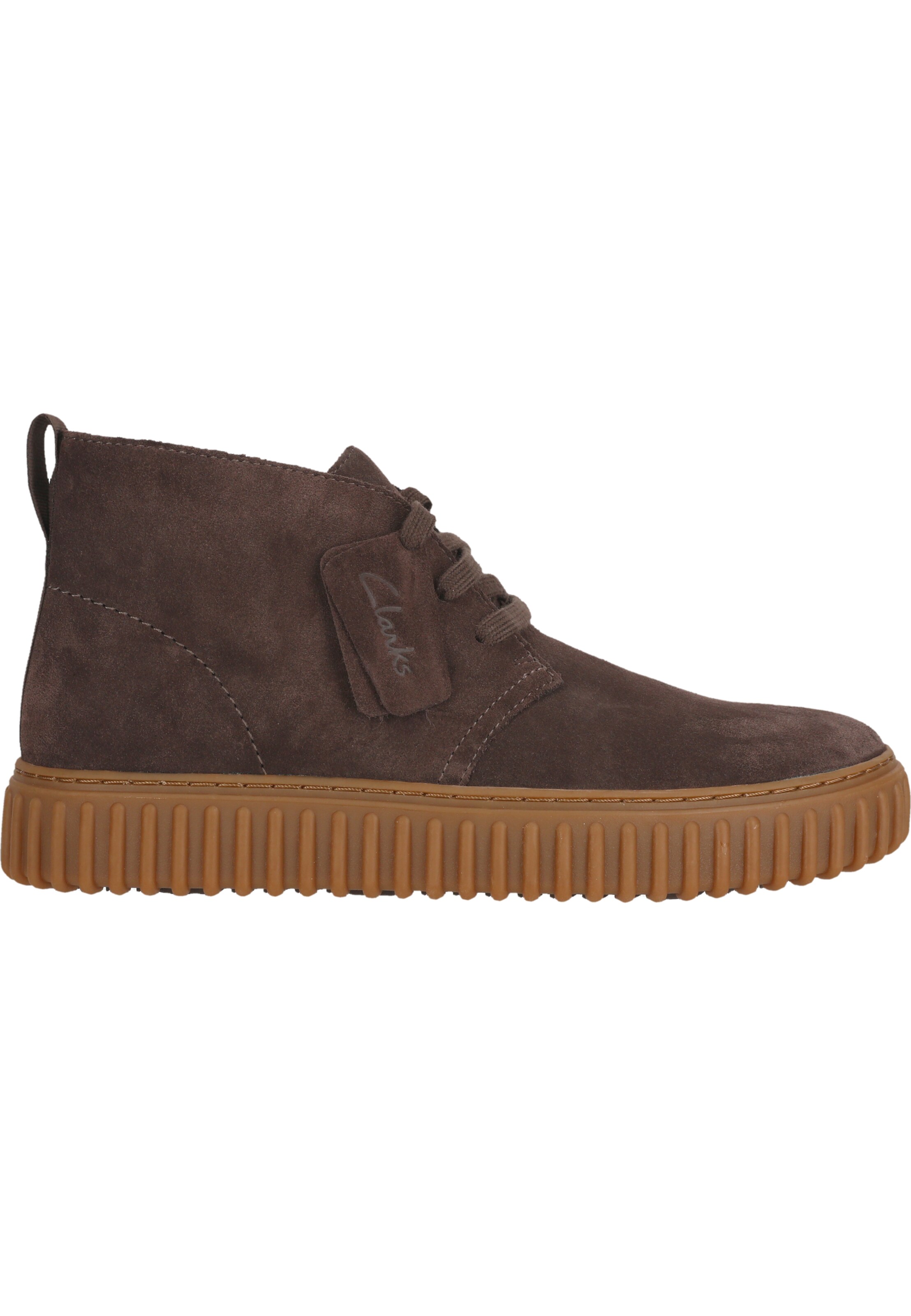 CLARKS Sneakers hoog 'Torhill Desert' in Bruin