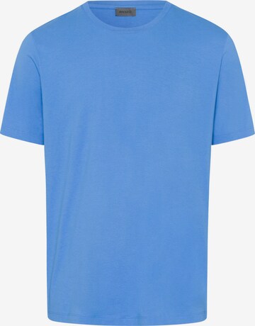 T-Shirt Hanro en bleu : devant