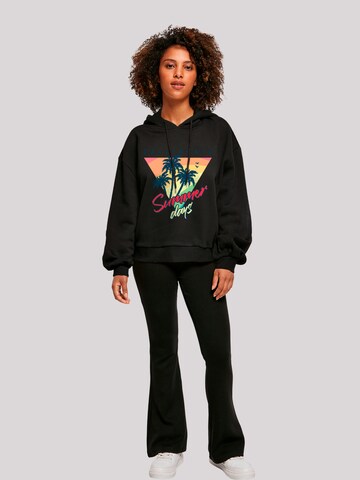 Sweat-shirt 'California Palmen Retro' F4NT4STIC en noir