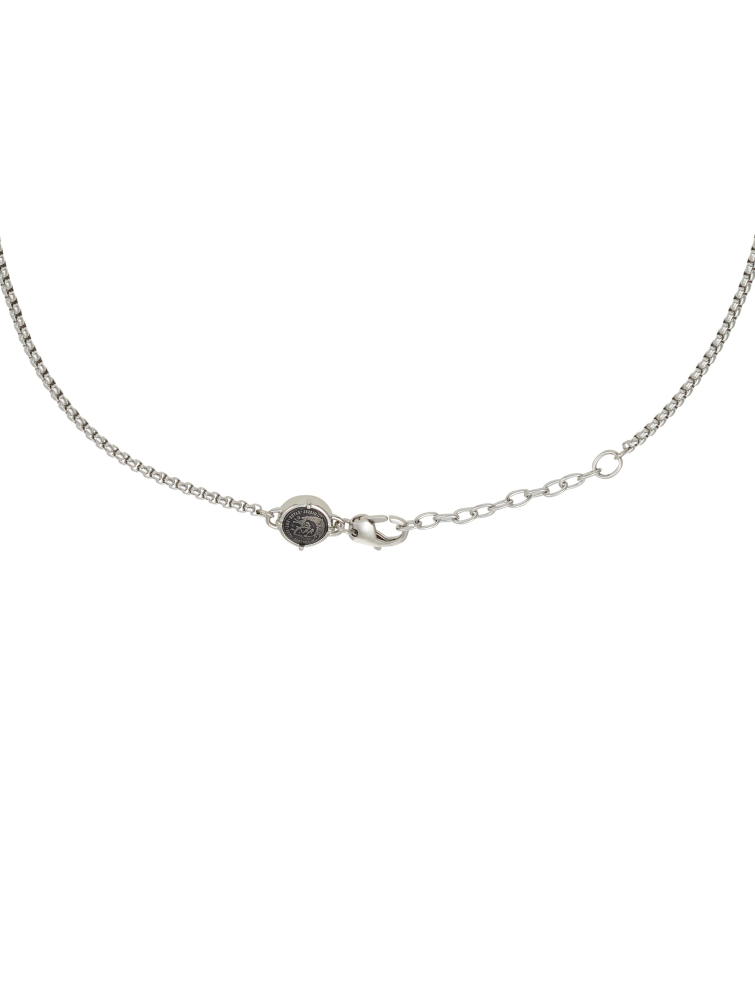 Chaîne 'Double Pendant' DIESEL en argent