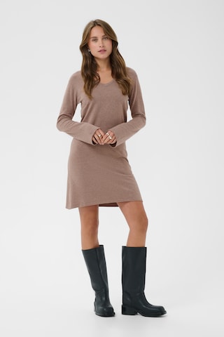 SAINT TROPEZ Gebreide jurk 'Amber' in Beige