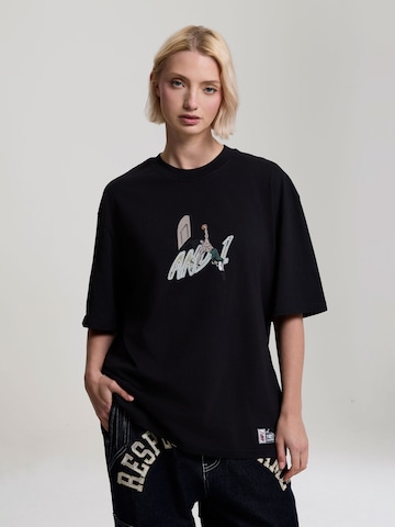 AND1 - Camiseta 'Dancefloor' en negro: frente