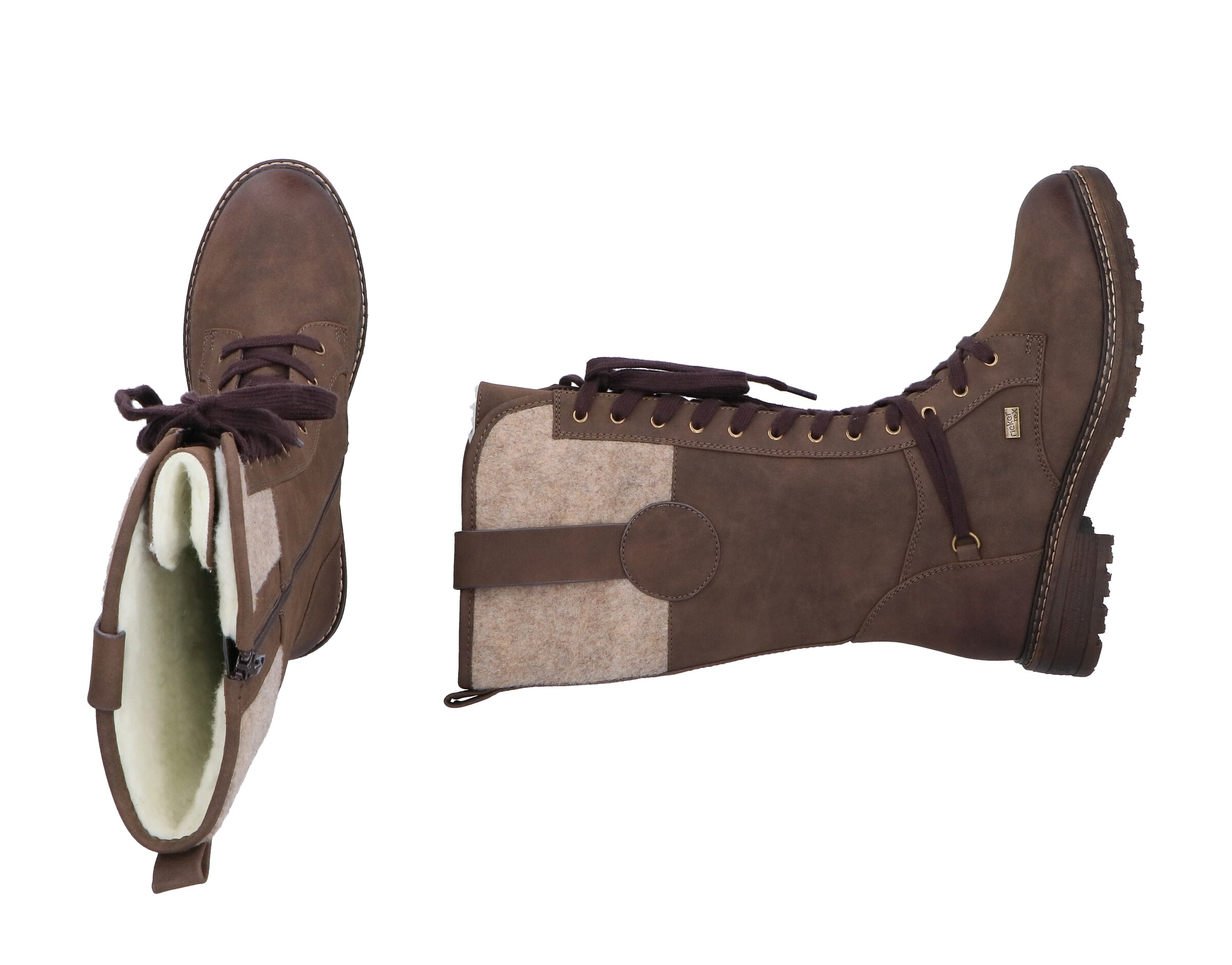 Rieker Schnürstiefel in Braun